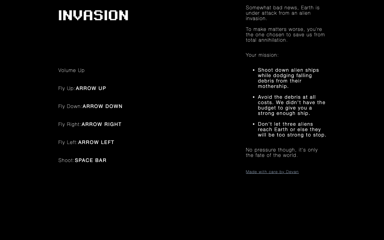 Invasion Game screenshot